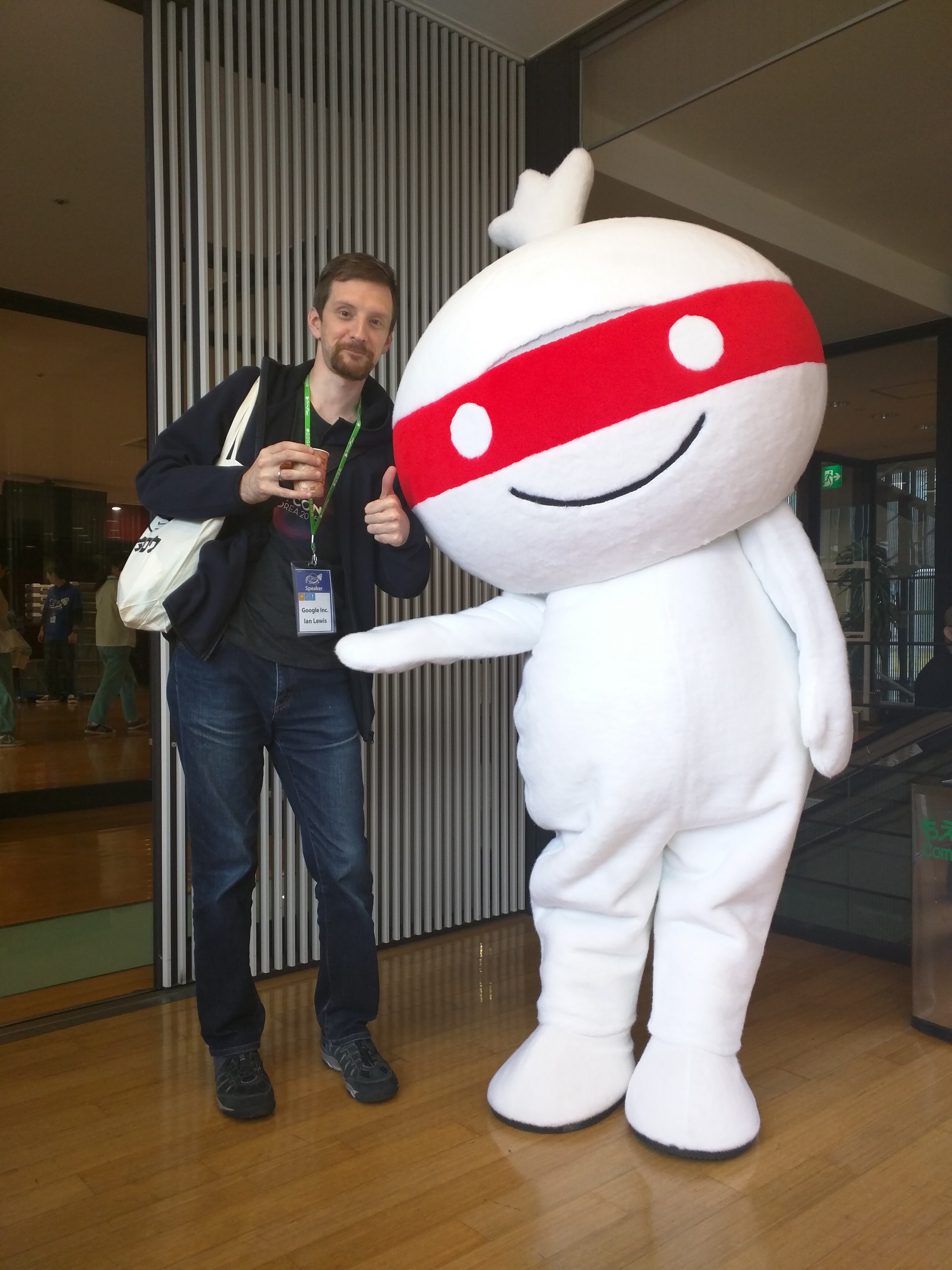 Me and Monotaro at PyCon JP 2015